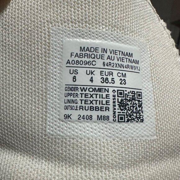 🍒Converse Chuck Taylor Lift Hi Sz 6 Women Shoes Cherries Embroidered A08096C🍒 - Picture 12 of 12